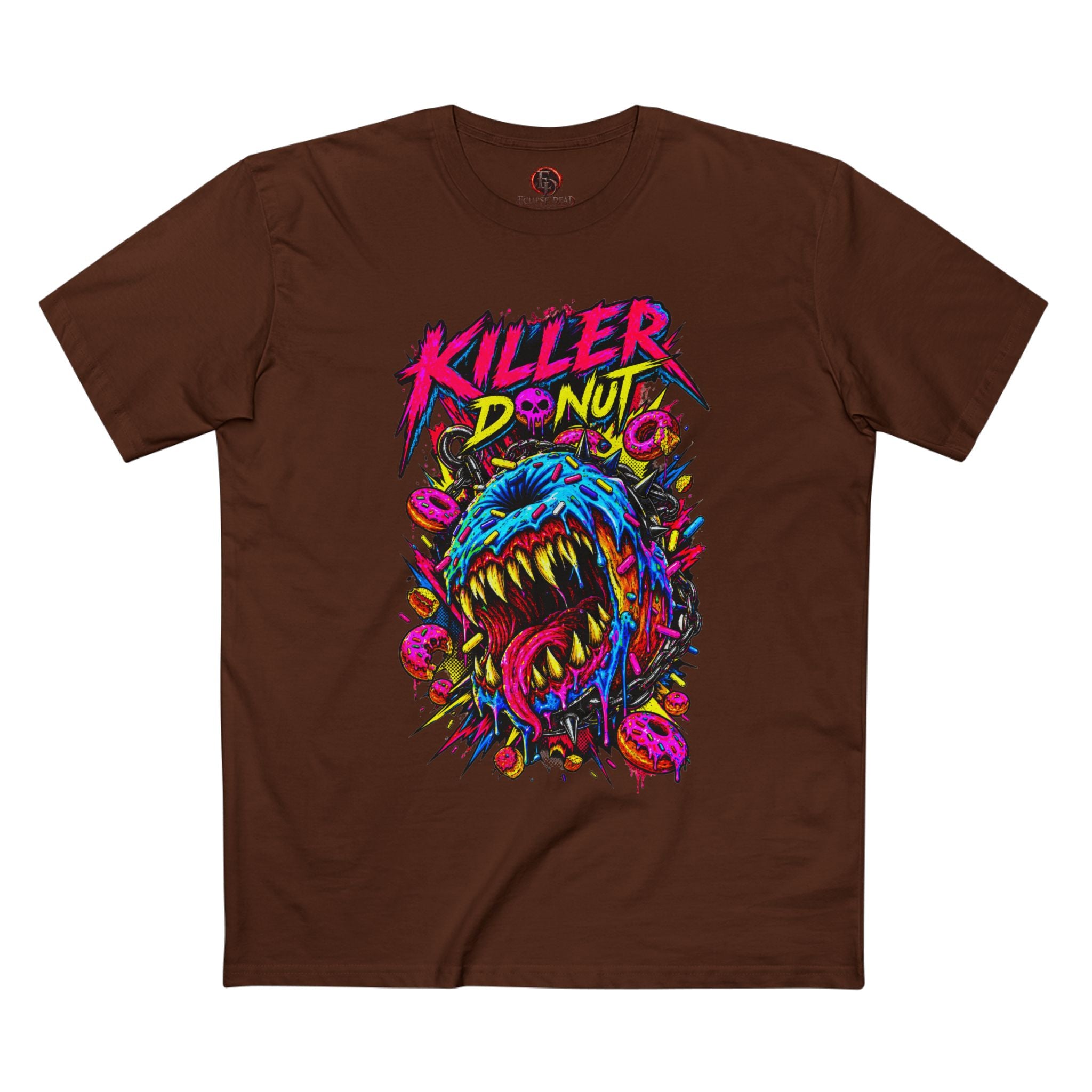 Killer Donut Graphic Tee — Neon Monster Skate Punk T-Shirt