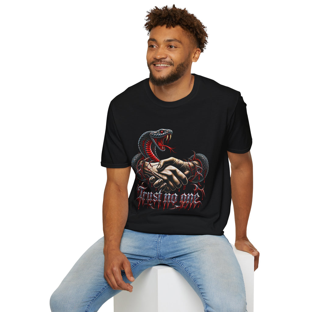 Trust No One T-Shirt — Venomous Serpent Graphic Tee