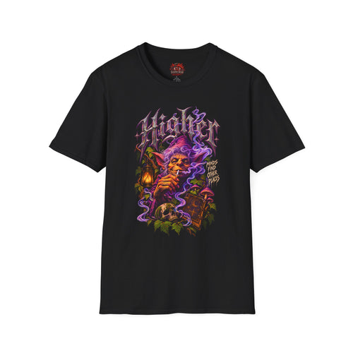 "Higher" Psychedelic Wizard T-Shirt Mystic Smoke