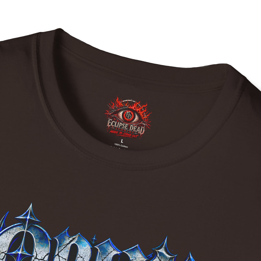 Graphic T-Shirt — "Open Your Eyes" Blue Eye Gothic Design