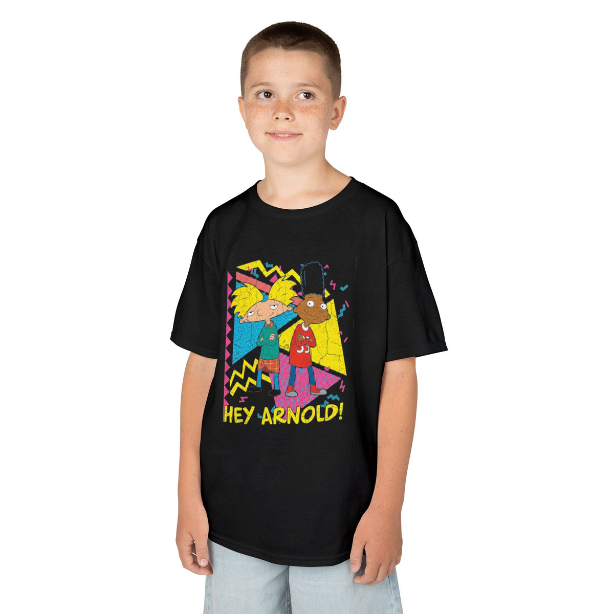 Hey Arnold! Kids Tee — 90s Cartoon Retro Graphic T-Shirt