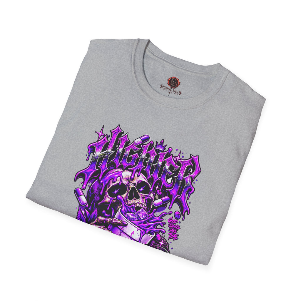 Skull Alchemist T-Shirt — Purple Gothic Potion Graphic Tee