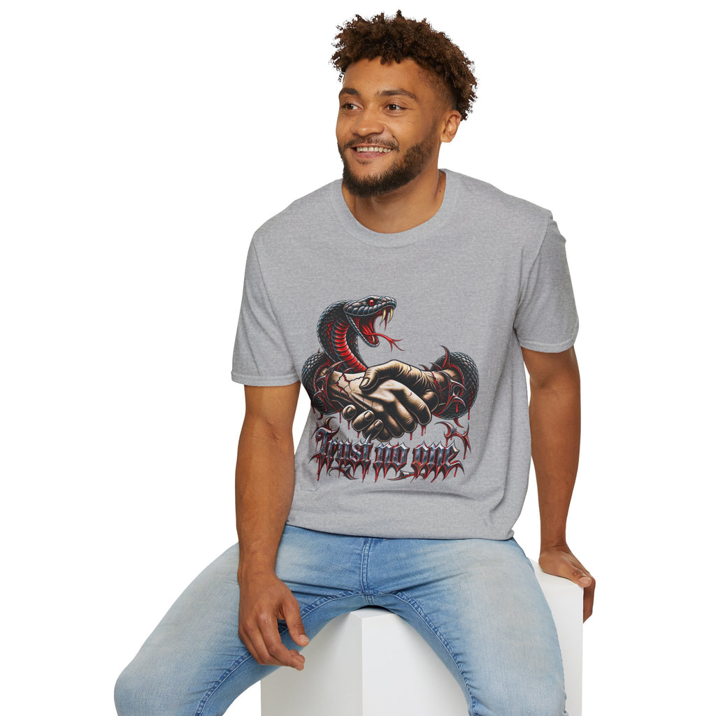 Trust No One T-Shirt — Venomous Serpent Graphic Tee