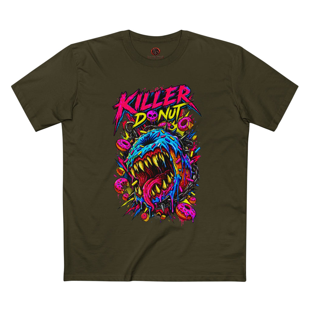 Killer Donut Graphic Tee — Neon Monster Skate Punk T-Shirt
