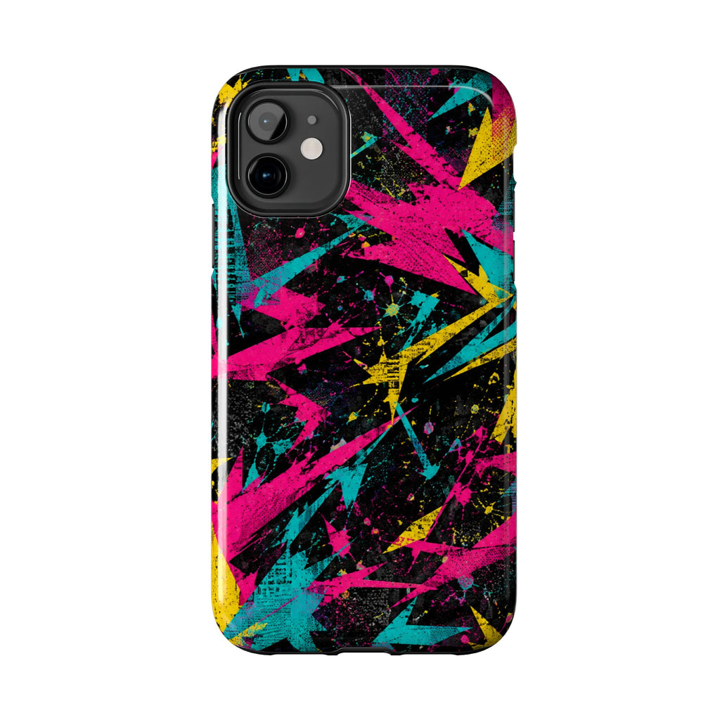 Abstract Neon Splash Tough Phone Case