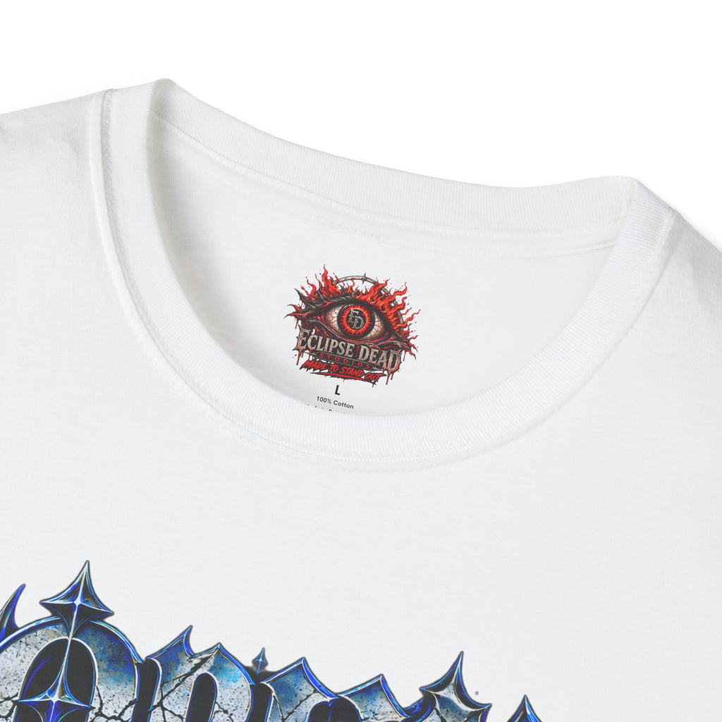 Graphic T-Shirt — "Open Your Eyes" Blue Eye Gothic Design