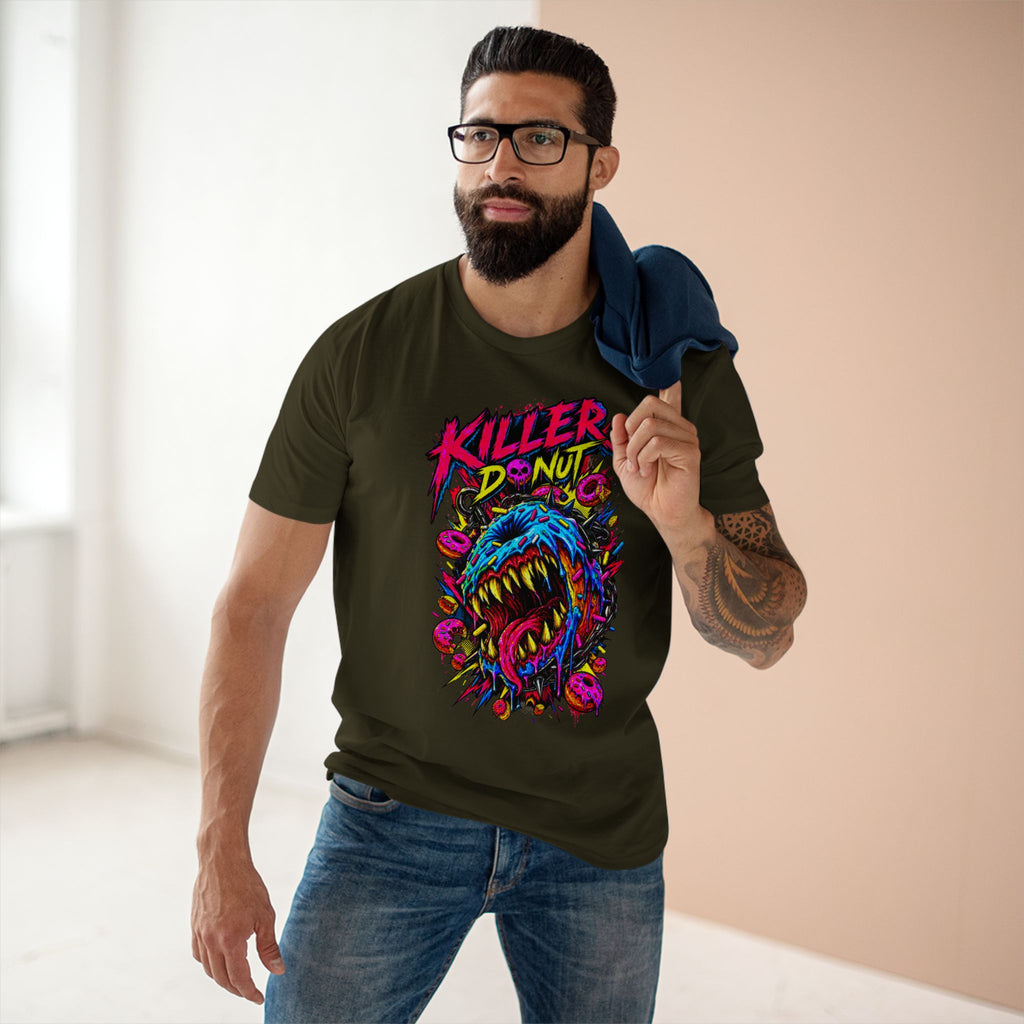 Killer Donut Graphic Tee — Neon Monster Skate Punk T-Shirt