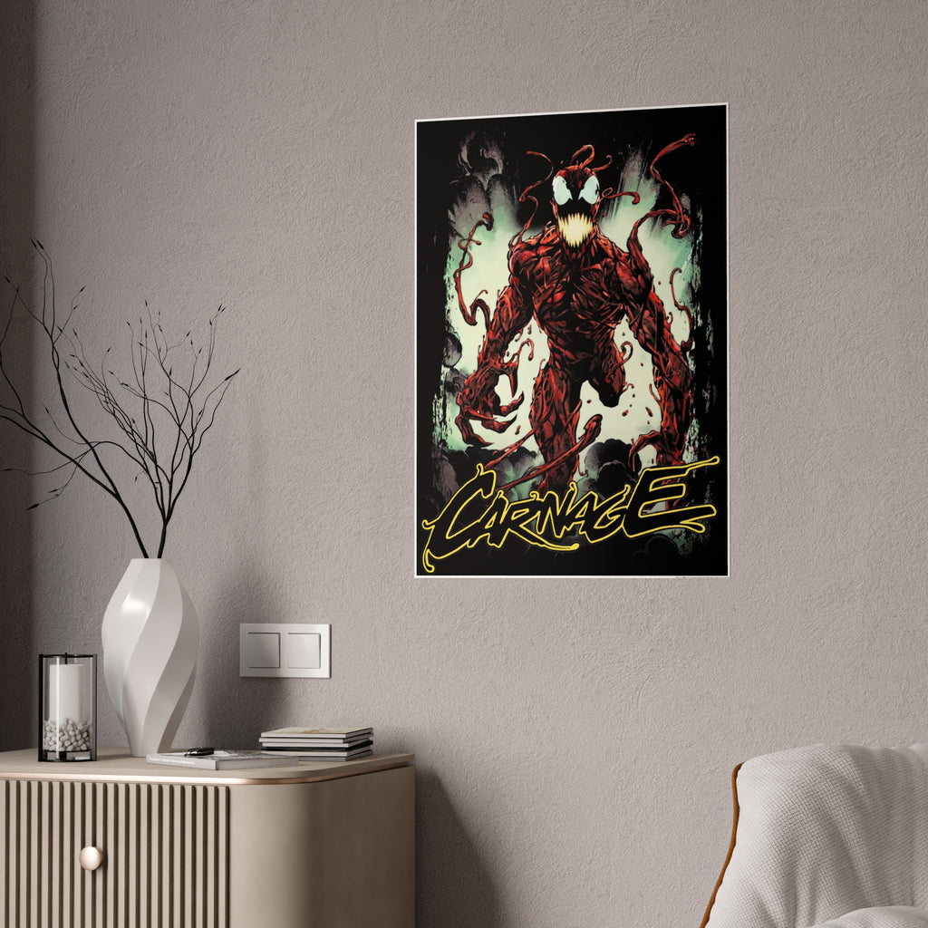 Carnage Gloss Poster — Marvel Symbiote Art Print