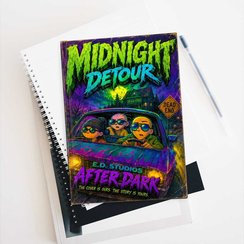 Midnight Detour Journal — After Dark Retro Horror Notebook
