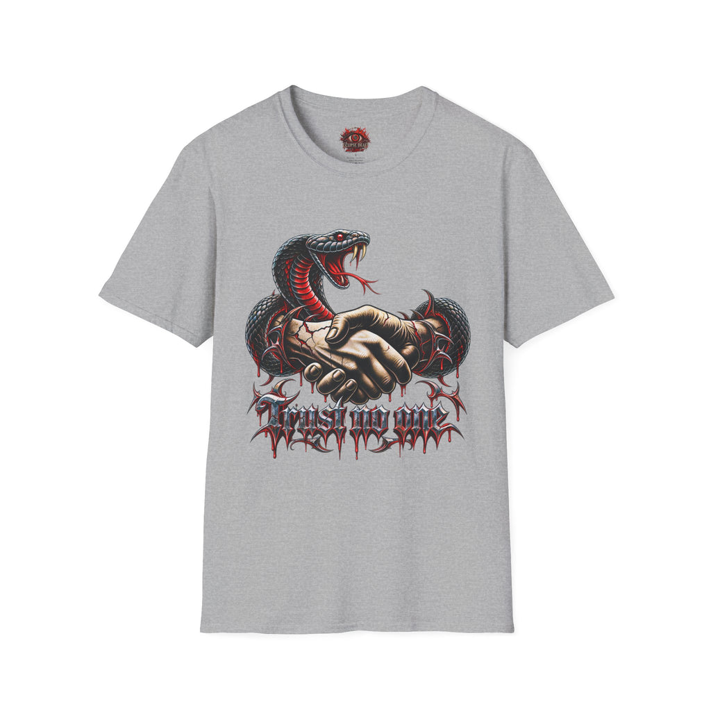 Trust No One T-Shirt — Venomous Serpent Graphic Tee