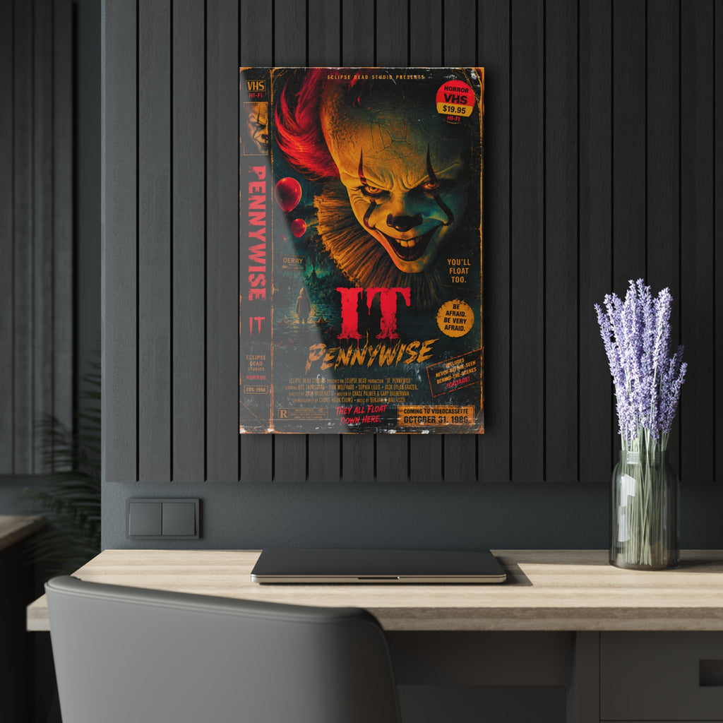 Acrylic Print — Pennywise IT Horror Wall Art (French Cleat Hanging)