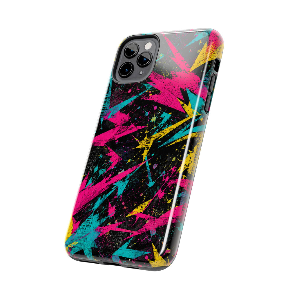 Abstract Neon Splash Tough Phone Case