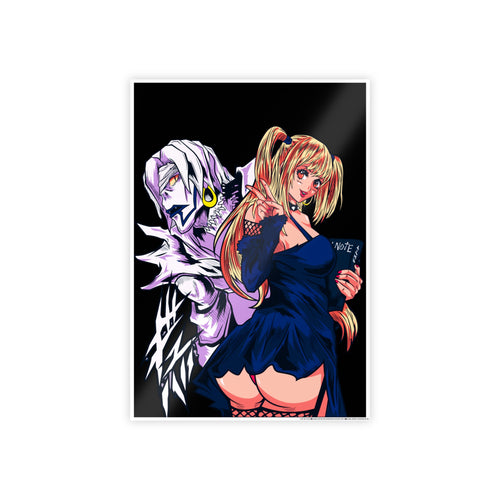 Anime Gloss Poster — Dark Duo Girl & Phantom Art Print