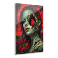 Surreal Floral Portrait Acrylic Print — French Cleat Wall Art